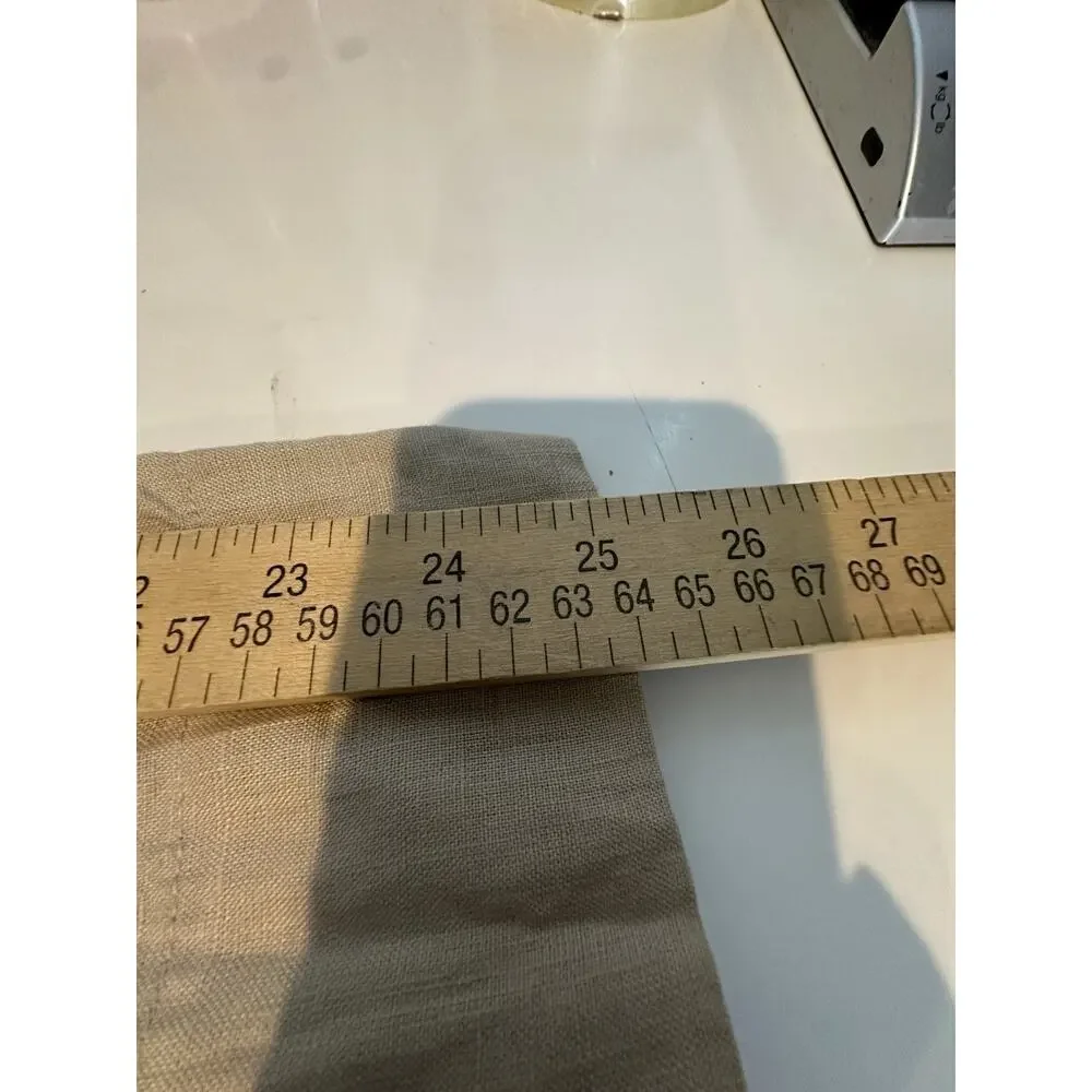 Quince Small Women 100% European Linen Square Neck Jumpsuit MISSING BELT D40v